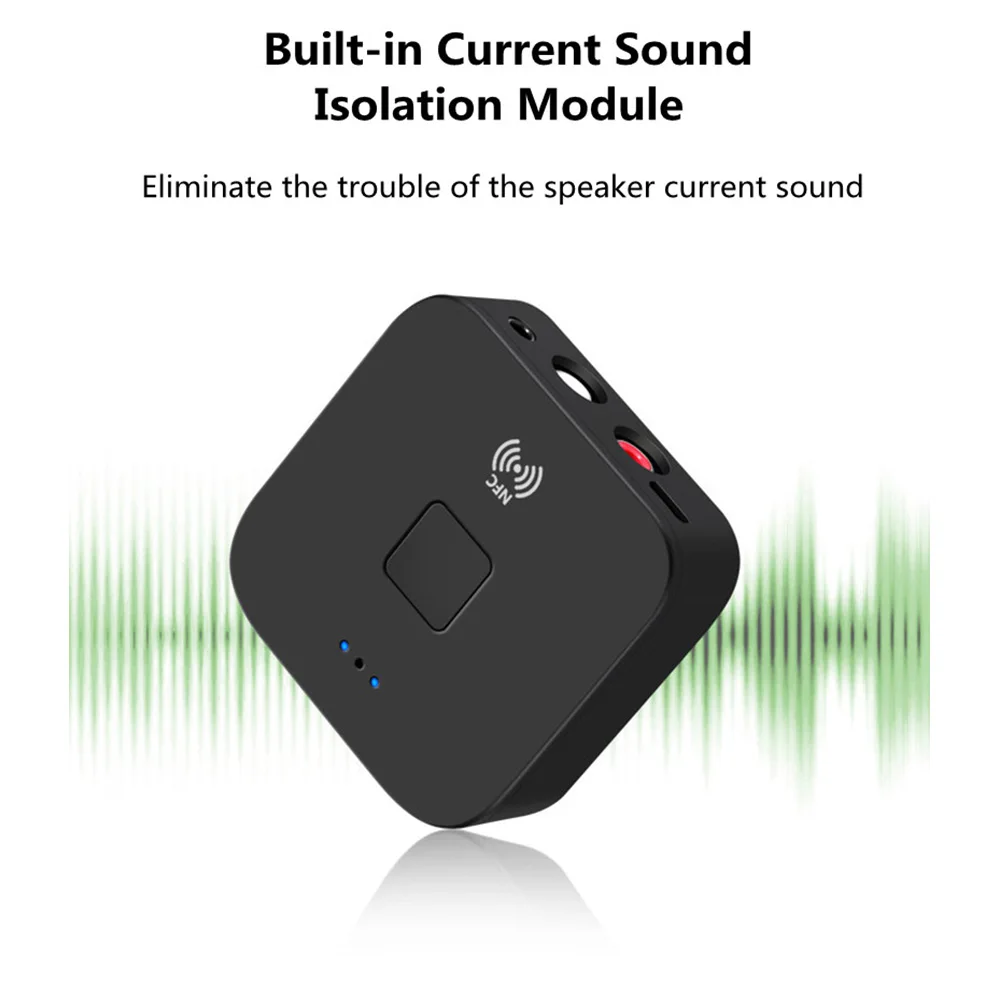 NFC Bluetooth 5,0 приемник 3,5 мм AUX RCA Jack Hifi беспроводной адаптер и микрофон Громкая связь вызов Bluetooth автомобильный аудио приемник