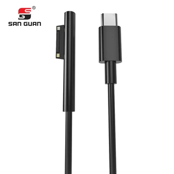 

15V PD charging cable USB C for Microsoft Surface Pro 6/5/4/3 cable high quality USB-C Power Adapter Charging Cord