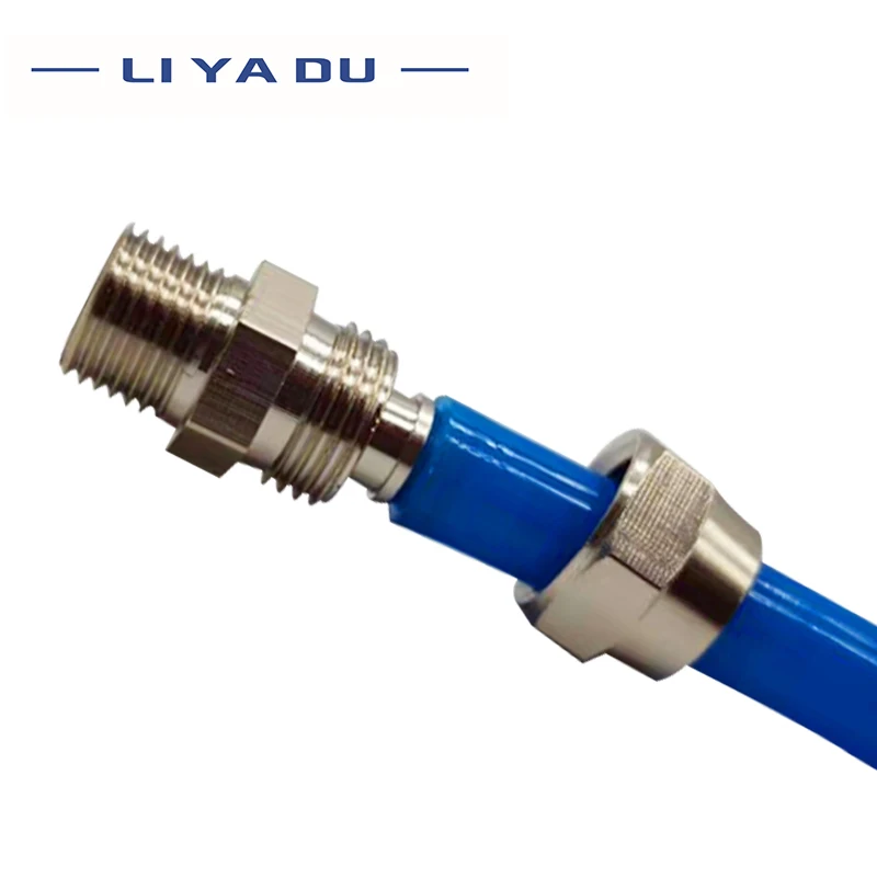 PC4 6 8 10 12 мм трубка для M5 M6 1/8 1/4 3/8 1/2 trachea быстроразъемный винт медные