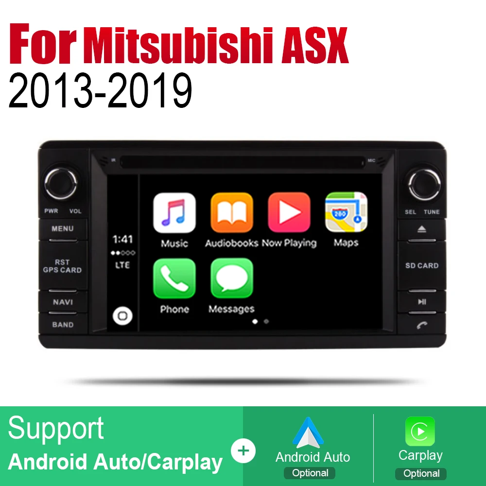 Автомагнитола ZaiXi 2 Din для Mitsubishi ASX 2013 ~ 2019 GPS навигация BT Wi Fi карта мультимедийная