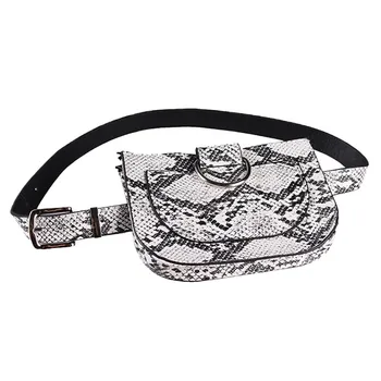 

Fashion Ladies Belt Bag 2020 New Outdoor Belt Bag Snake Pattern Belt Bag Leather Fashion Snakeskin Belt Coin Purse Coin Bag #JY