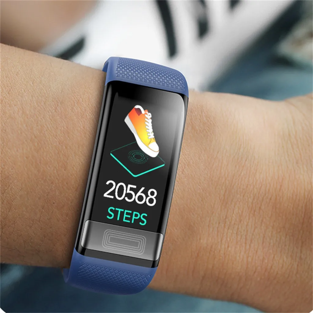 

C20S blood pressure wrist band heart rate monitor ECG PPG Smart bracelet watch Activity fitness tracker health wristband