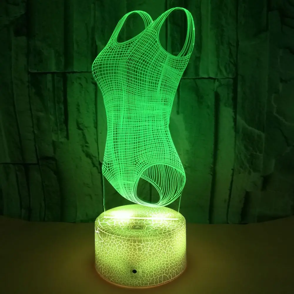 Модель одежды 3D подсветка цветная визуальная стерео LED градиентная сенсорная с