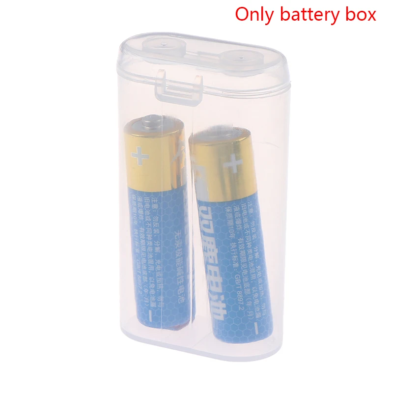 Battery Storage Box Battery Case Battery Box Portable Carrying Box 18650 Battery Case Storage Acrylic Box Clear Transparent Plastic Safety For 2pcs 18650 Battery