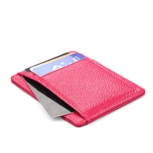 

Minimalist and Slim Business Card Case Many Colors Business Card Holder Vegan Leather Wallet Factory Direct Sales In stock