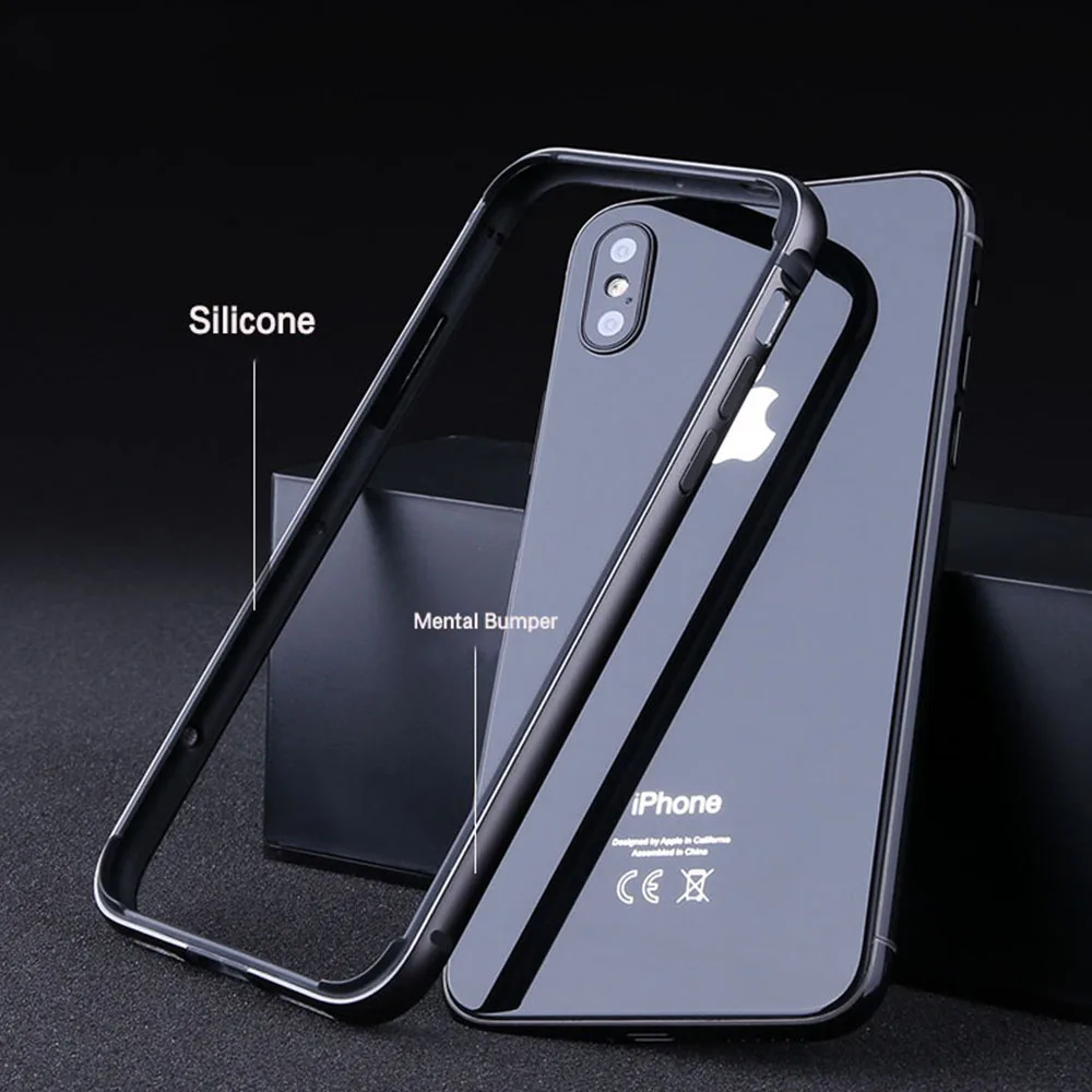 Luxury Shockproof Silicone Metal Frame Bumper Phone Case