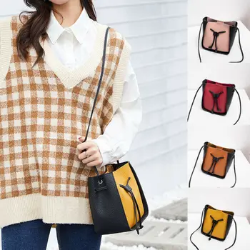 

Fashion Women Handbag PU Leather Shoulder Bags Cross Body Bag Tote Purse Messenger Bags Bucket Makeup Bag /BY