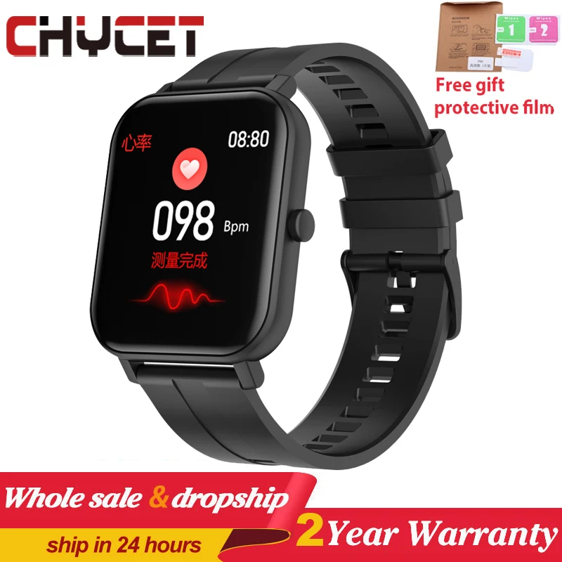

2020 Full Touch Smart Watch Body Temperature Smartwatch Heart Rate Blood Oxygen Monitor Smart Watches Men Women For Android IOS