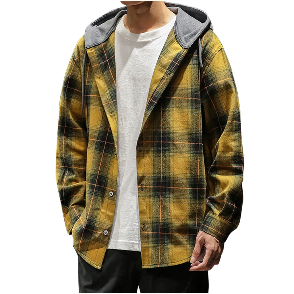 SAGACE, клетчатая рубашка с принтом, мужские рубашки, новая летняя мода, Chemise Homme, мужская клетчатая рубашка, рубашка с длинным рукавом, Мужская блузка, 26 июля