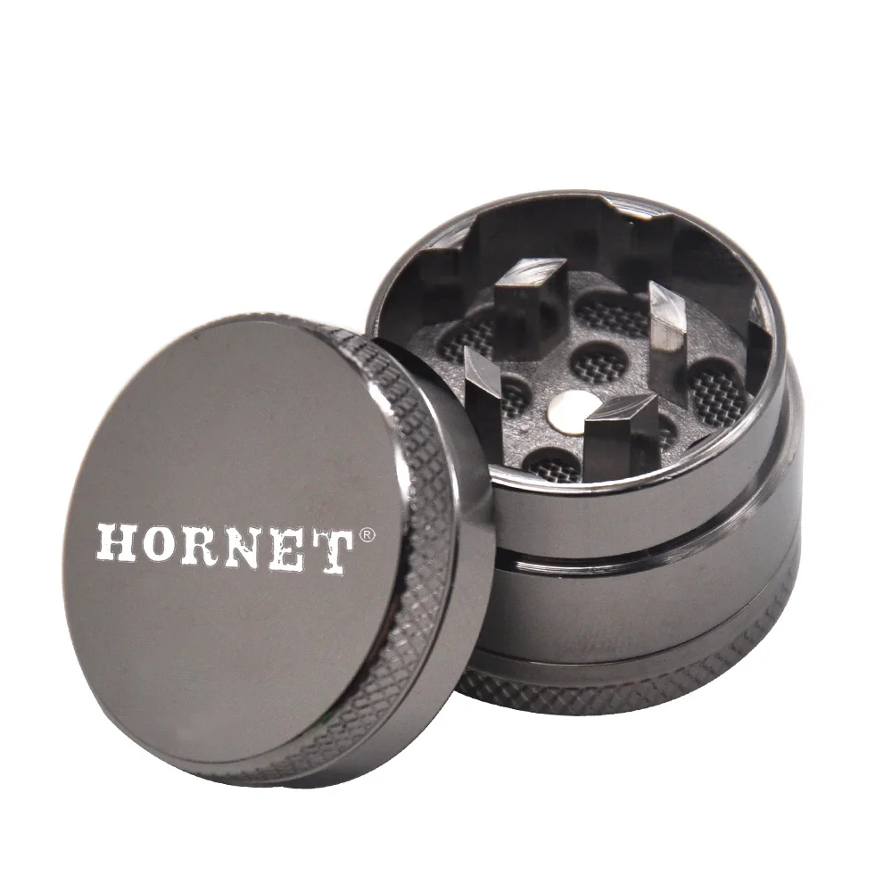 

HORNET Mini Style Zinc Alloy Tobacco & Herb Grinder 30MM 3 Piece Metal Hard Top Smoking Herb Grinders Smoke Pipes Accessories