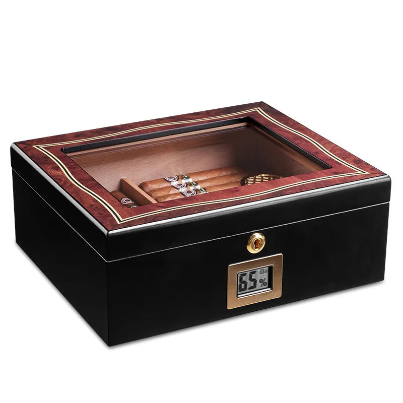 Куба импортирует большой емкости кедровый ящик для сигар сигары ящик из твердой древесины хьюмидор коробка для сигар