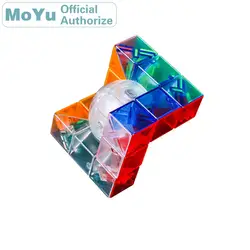 MoYu геометрический магический куб GEO Stickerless Cubo Magico Профессиональный Neo скоростной куб головоломка антистрессовые игрушки для детей