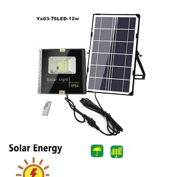 

100/75 Led Solar light lamp floodlight LED led Powered Street Garden Outdoor Energy Waterproof IP65 Wall indoor remote timer sp