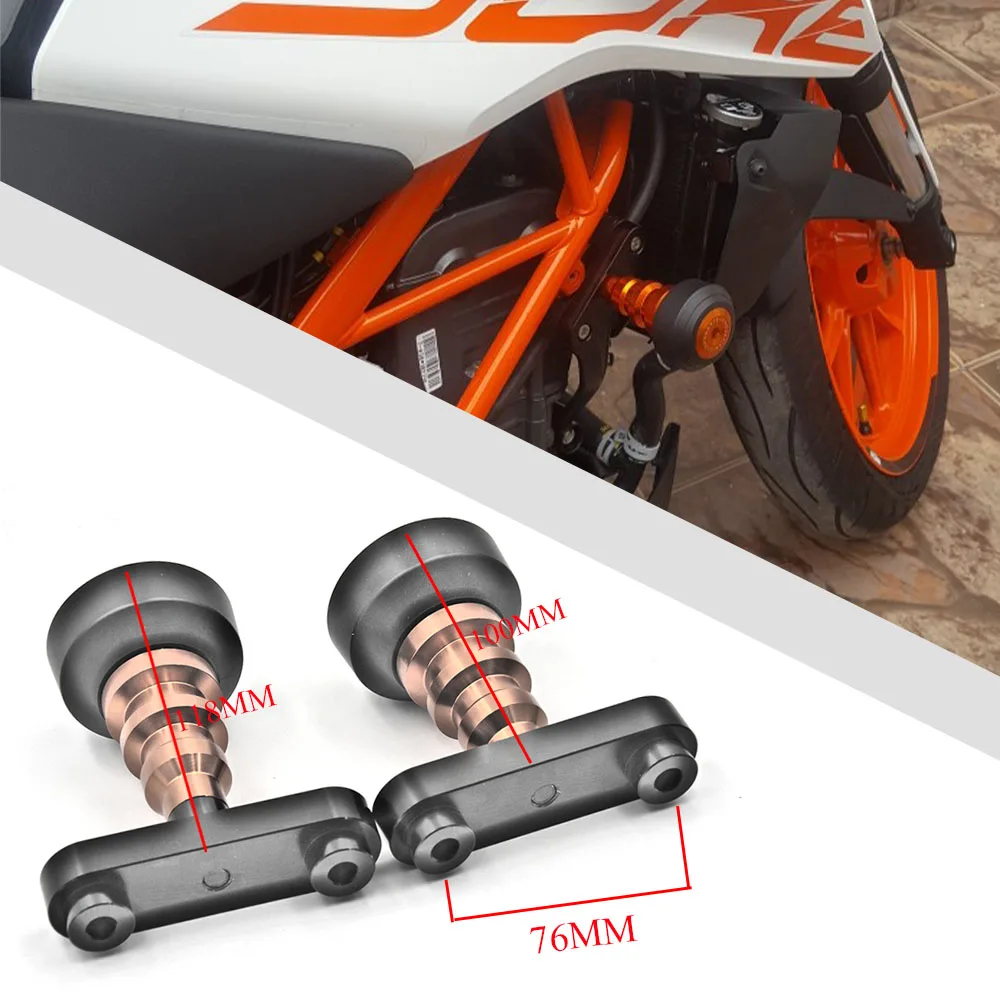 Для KTM DUKE 125 200 390 2013- 13 14 15 алюминиевая мотоциклетная Оранжевая Рамка слайдер Противоударная защита и маятник Слайдеры Катушки