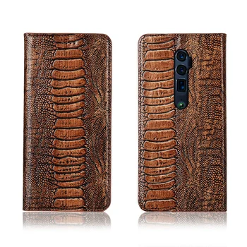 

Ostrich Claw Pattern Genuine Leather Magnetic Phone Bag For OPPO Reno 10x Zoom/OPPO Reno/OPPO Reno Z Phone Holster Flip Case