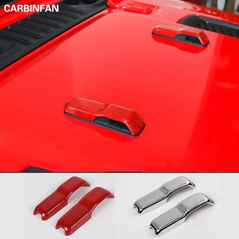 Car Styling Interior Accessories ABS Engine Hood Hinge Cover Decoration Stickers for Jeep Wrangler JL 2018+ | Автомобили и