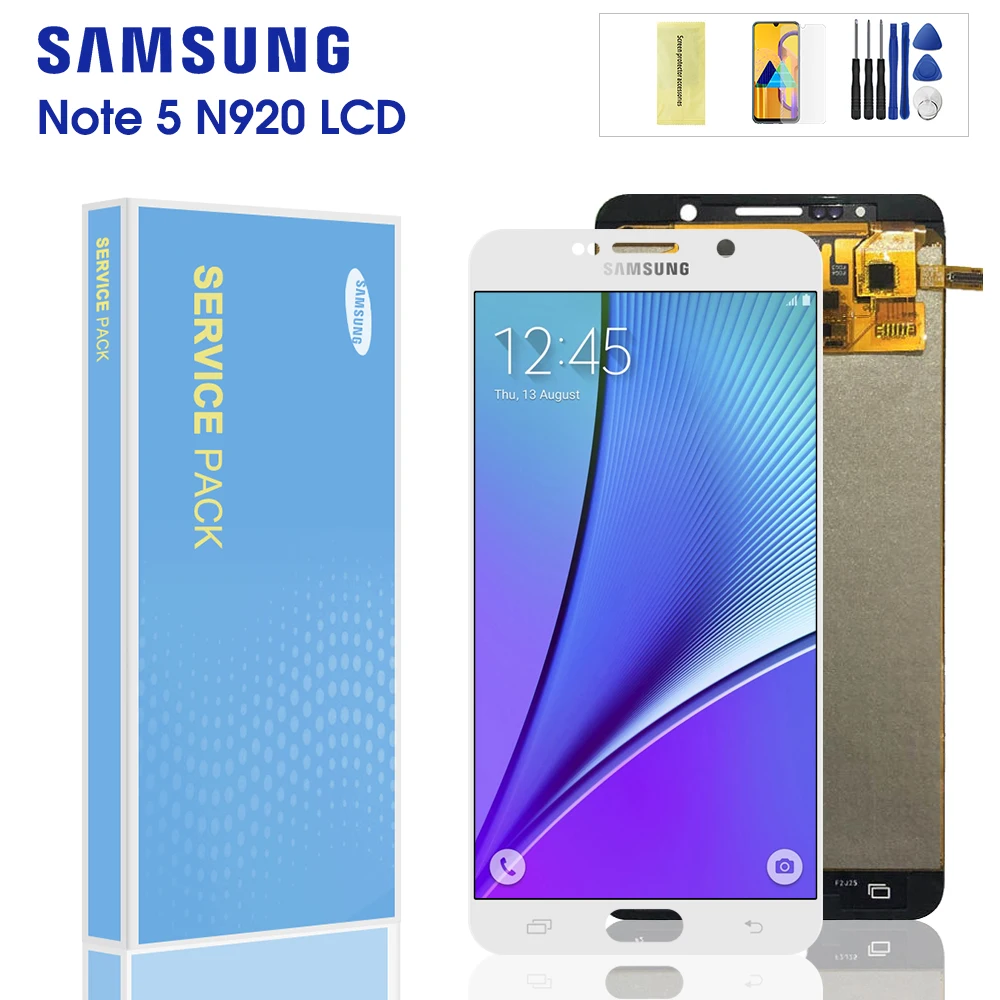 Тест ЖК для samsung note 5 ЖК-дисплей для samsung Galaxy note 5 N920 N920F N920A дисплей кодирующий преобразователь сенсорного экрана в сборе