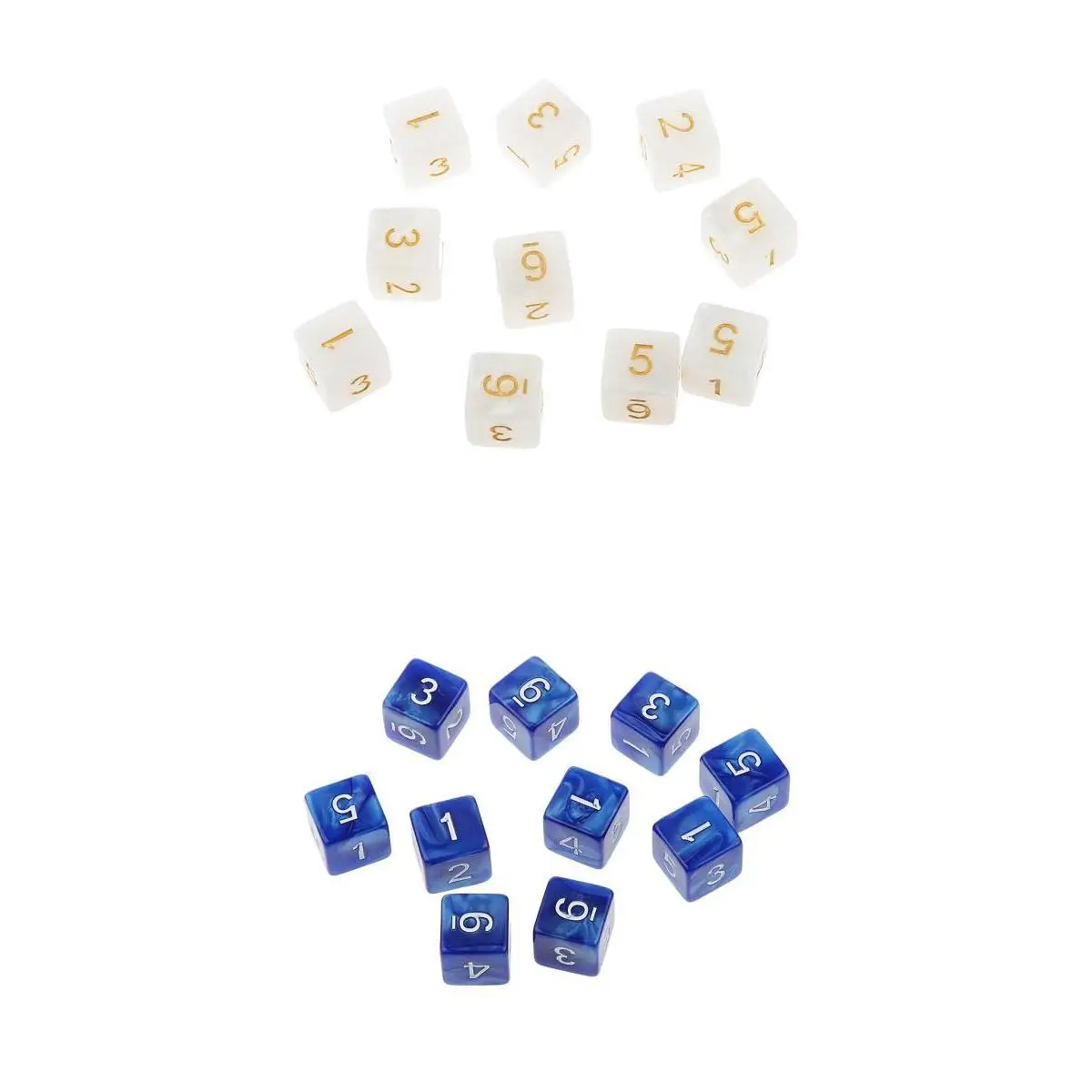 20Pcs 16mm Six Sided Dice D6 Square for Playing Dungeons D&D TRPG Game Toys