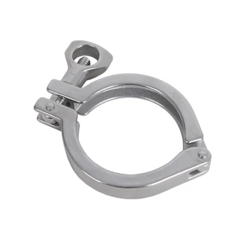 

free shipping 1.5" Stainless Steel SUS304 Sanitary Clamp Single Pin Tri Clamps Clover for Ferrule OD 50.5mm