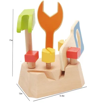 

2020 Wooden Tool Sets Toys Nut Disassembly Fight Wooden Blocks Baby Learning & Education Toys Kids Gifts High Quality