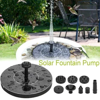 

Mini Solar Powered Fountain Garden Pool Pond Solar Panel Floating Fountain Garden Decoration Water Fountain Drop Shipping
