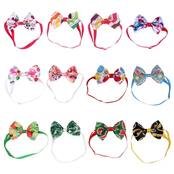 

12pcs Dogs Neck Ties Colorful Pets Neck Collar Bowknot Neckties Collars Set