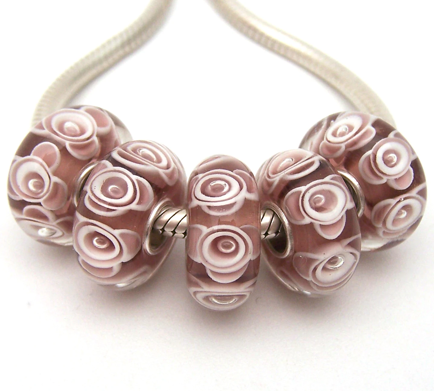 JGWGT 903 5X 100% Authenticity S925 Sterling Silver Beads Murano Glass beads Fit European Charms Bracelet diy jewelry Lampwork | Украшения