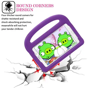 

Case For Samsung Tab A 8.0 T380 T385 T330 T377 T387 Kids Tablet Protecter Shockproof EVA Non-toxic Hand-held Stand Cover