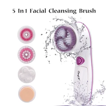 

5 In 1 Electric Facial Cleansing Brush Facial Pore Cleaner Skin Cleansing Face Brush Cleaner Wrinkle Remove Massager Skin Care