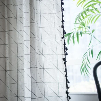 

Lychee Geometric Style Window Blackout Curtain Shade Curtains for Living Room Bedroom Window Curtain Drape