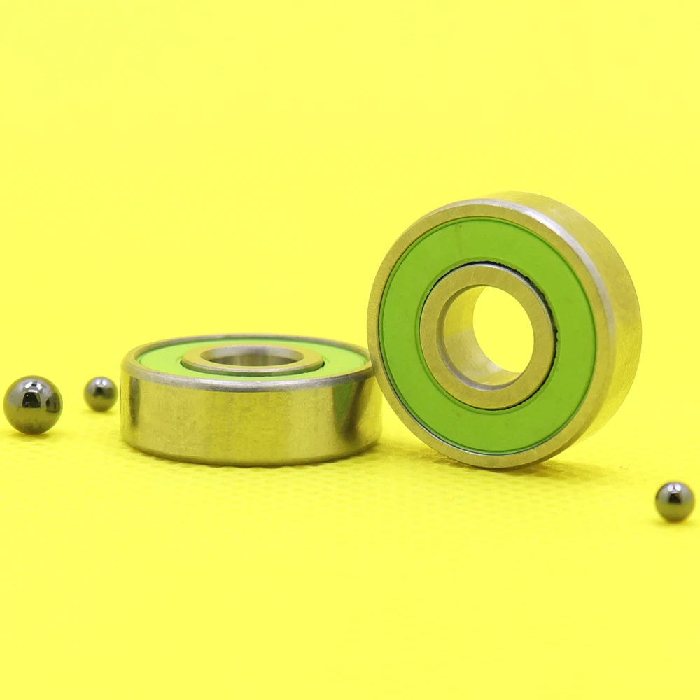 

Bearings 608 2PC 8x22x7mm 440C Stainless Steel Ring Si3N4 Ceramic Balls Bearing ABEC-7 Metal Fidget Spinner S608 RS 2RS S608RS