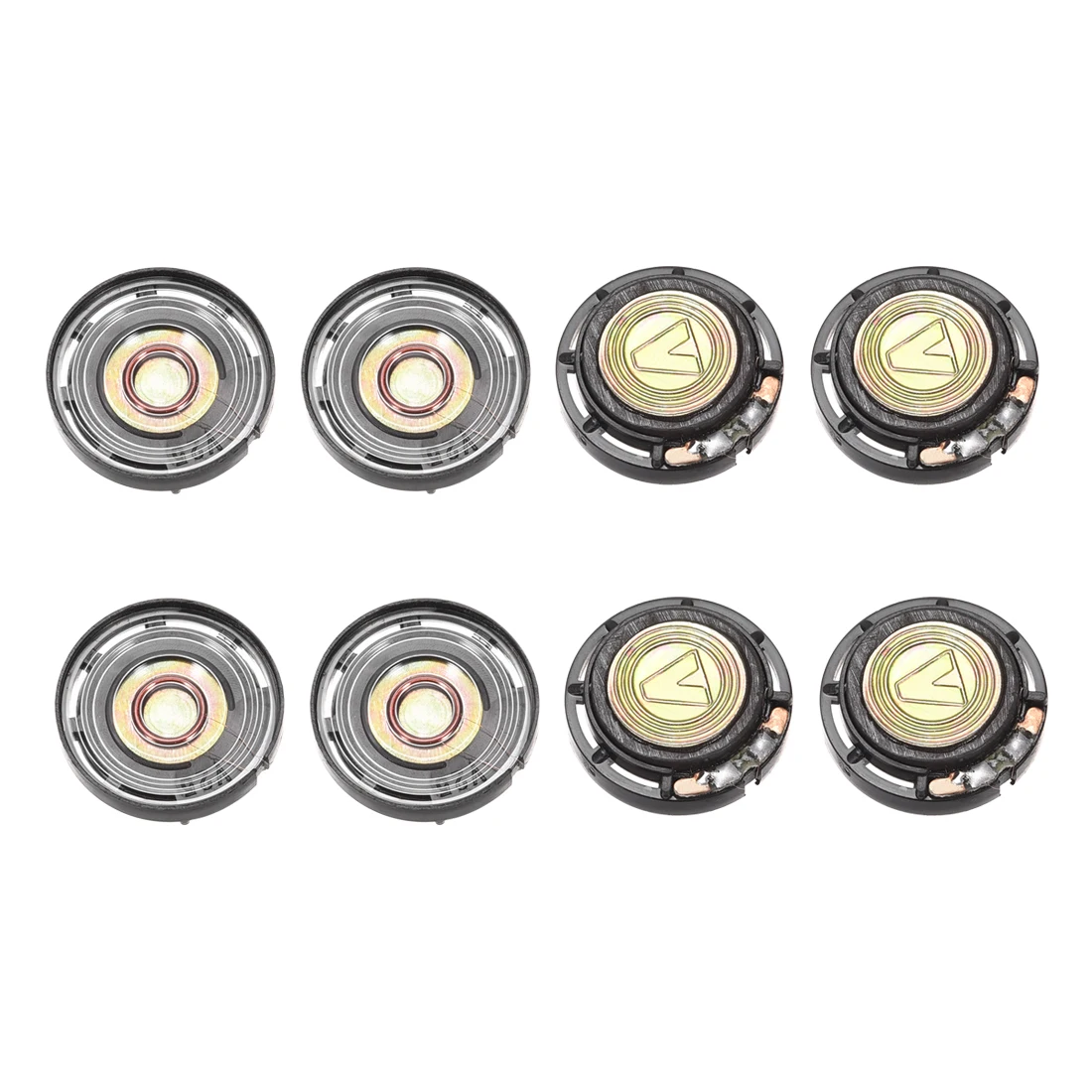 

uxcell 8pcs 0.25W 8 Ohm Mini DIY Magnetic Audio Speaker Loudspeaker 21mm Round Shape for Home Audio-Visual Equipment