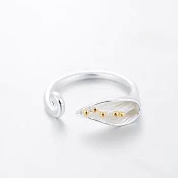 

Bijoux Fashion Real Silver Color Flowers Rings for Women Boho Adjustable Antique Rings Anillos