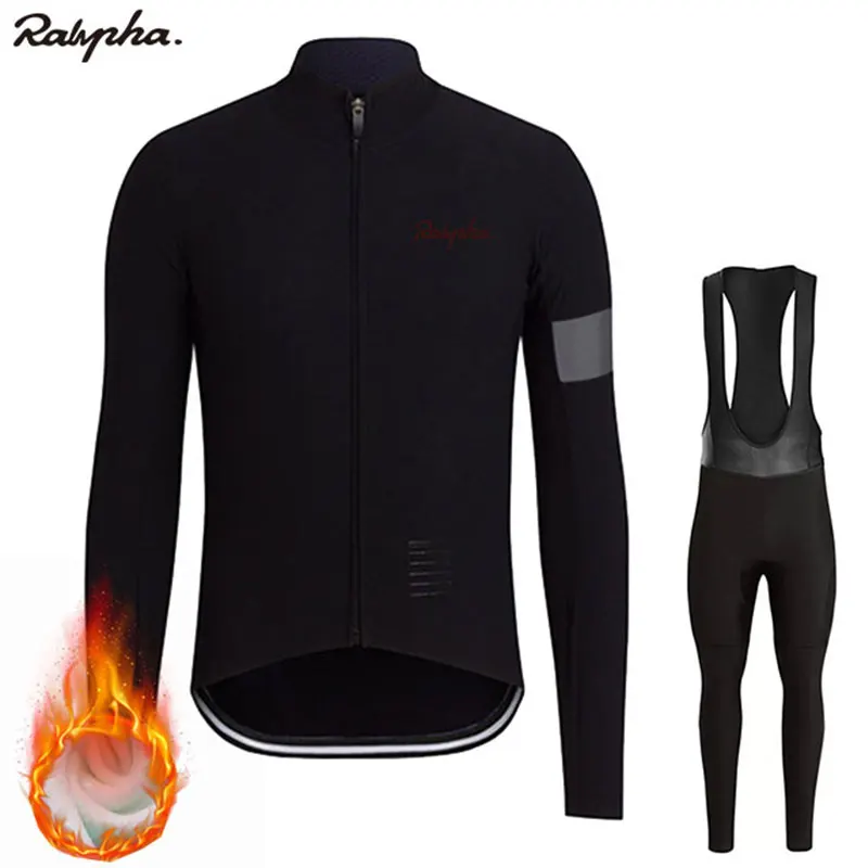Fleece Raphaing Ropa ciclismo, теплый, зима, теплый, флис, для велоспорта, Джерси, мужские, Джерси, костюмы для верховой езды, одежда, комбинезон, комплект, флис, шерсть - Цвет: Fleece