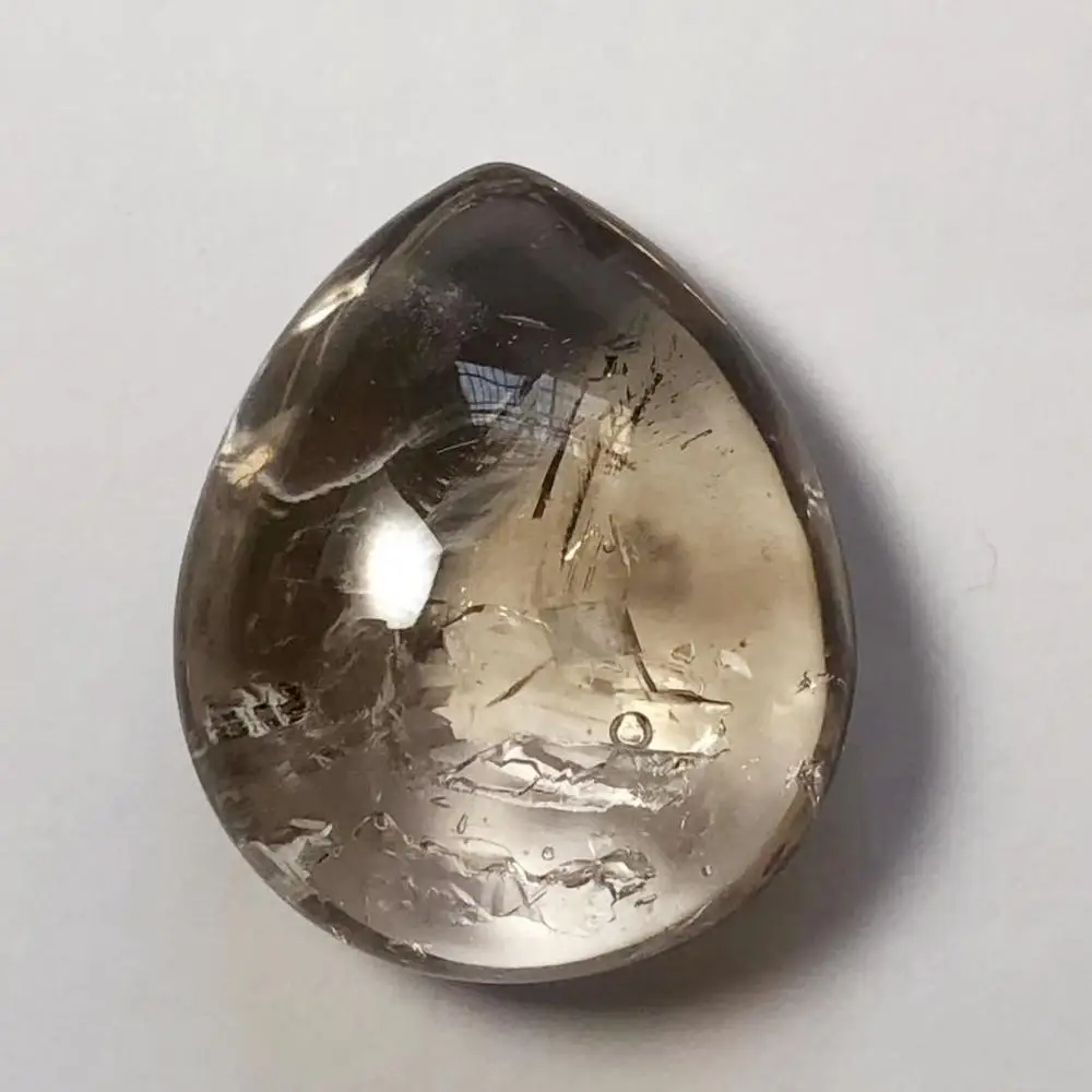 Натурально чистый Enhydros сделать Кулон Кольцо Полировочный камень зыбучий песок большой пузырь воды рок кристалл