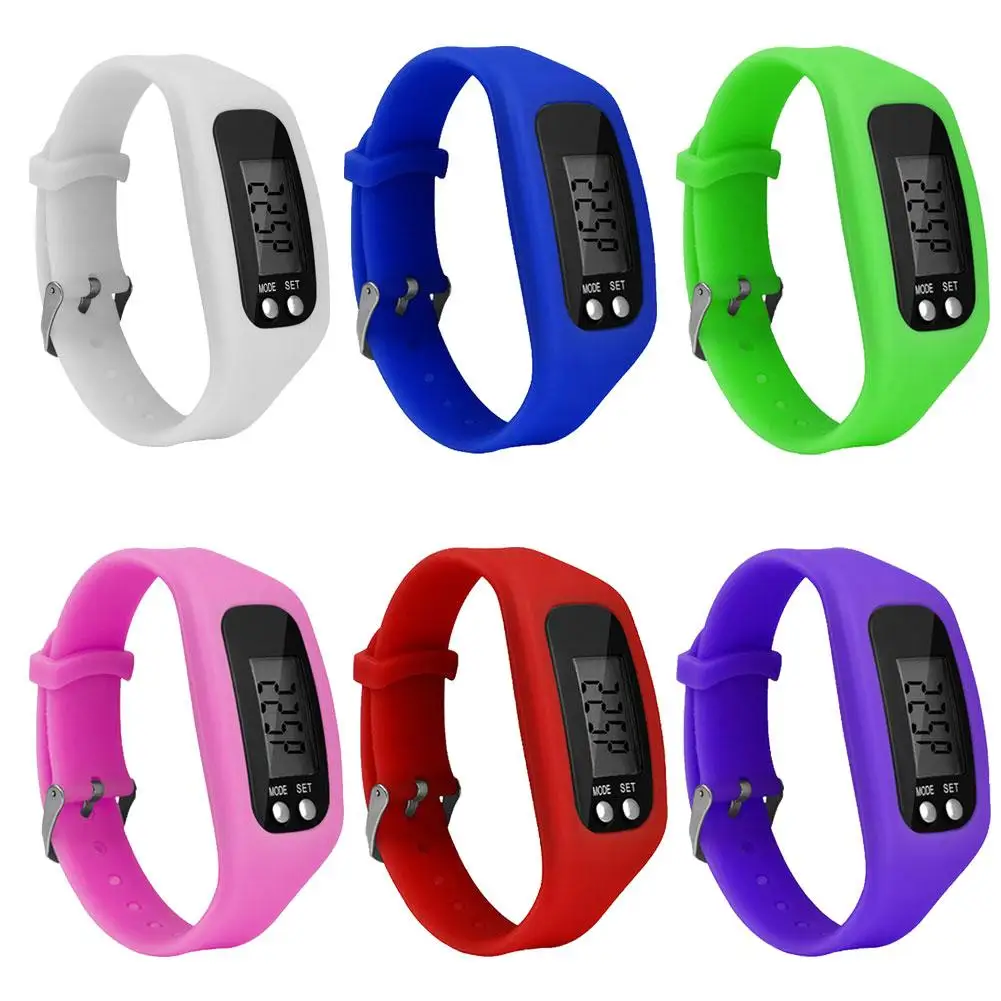 Montre podomètre en Silicone, Protection de l'environnement, compteur de  Distance de marche, Bracelet de sport LCD de haute qualité - AliExpress