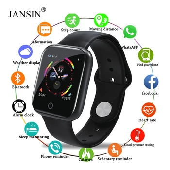 

I5 Smart Watch Waterproof Heart Rate Monitor Fitness Tracker Blood Pressure Multiple Sport Mode Smart watch for iOS Android