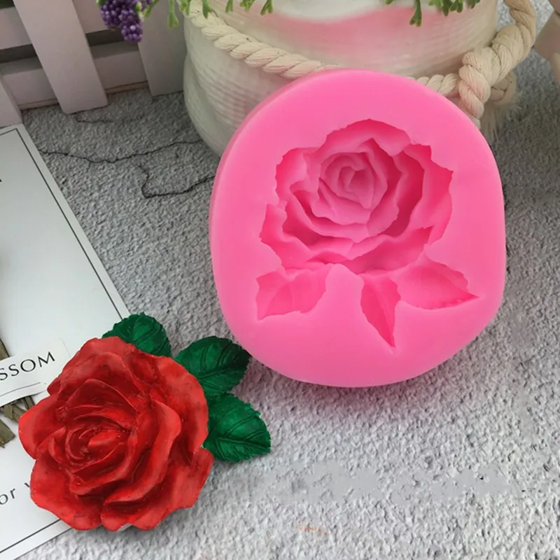 Aouke красивый цветок Форма шоколада конфеты Jello 3D силиконовая помадка кружево торт