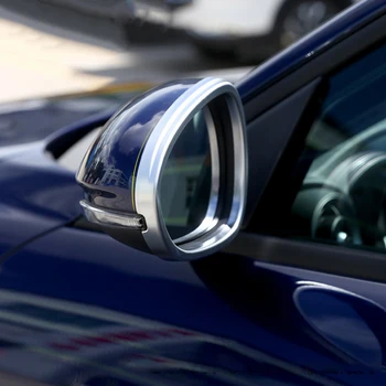 

ABS chrome Upgrade Accessories Car Rearview Mirror Decoration Frame Cover Trim For Alfa Romeo Giulia car styling