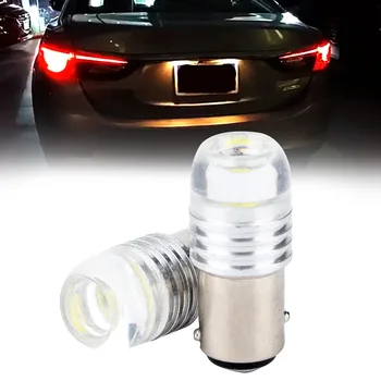

2pcs DC 12V Tail Brake Lights White 1157 2357 Strobe Flashing LED Projector Bulbs For Car Tail Brake Lights