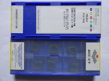 

10pc ZCC carbide insert CCMT09T304 -HM YBC152 CCMT09 CCMT turning tool insert CCMT09T304-HM for finishing to medium cut of steel