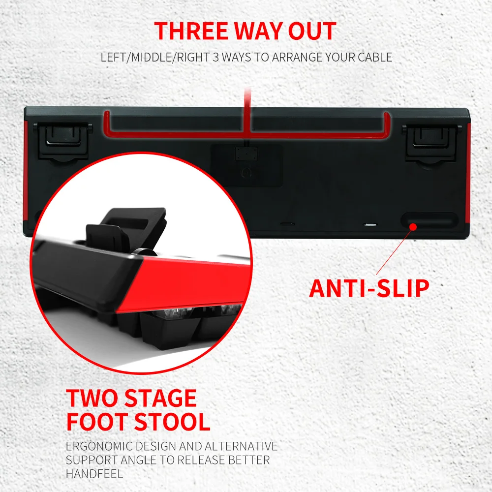 Cena HEXGEARS GK705 104 klawisze wodoodporna przełącznik Kailh BOX klawiatura mechaniczna Hot Swap LOL mechaniczna klawiatura do gier