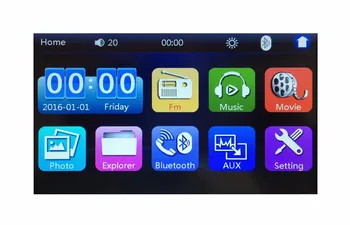 

2 Din Car Radio 7" Touch Screen Dash MP5 Bluetooth USB Car Digital 2Din Multimedia Player Rear View Camera #g3