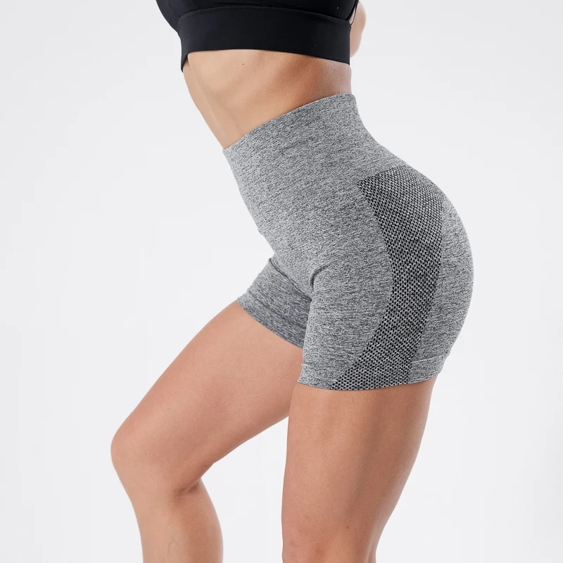 Running Seamless Shorts Elastic Butt Enhancer Women Push Up High Waist Fitness Short Female Slim Workout For Weight Loss Fat Control