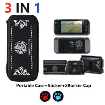 

Nintend Switch Accessories Travel Carrying Bag NS Soft Hard Portable Bag Case & FC NES Sticker for Nintendo Switch & Caps for NS