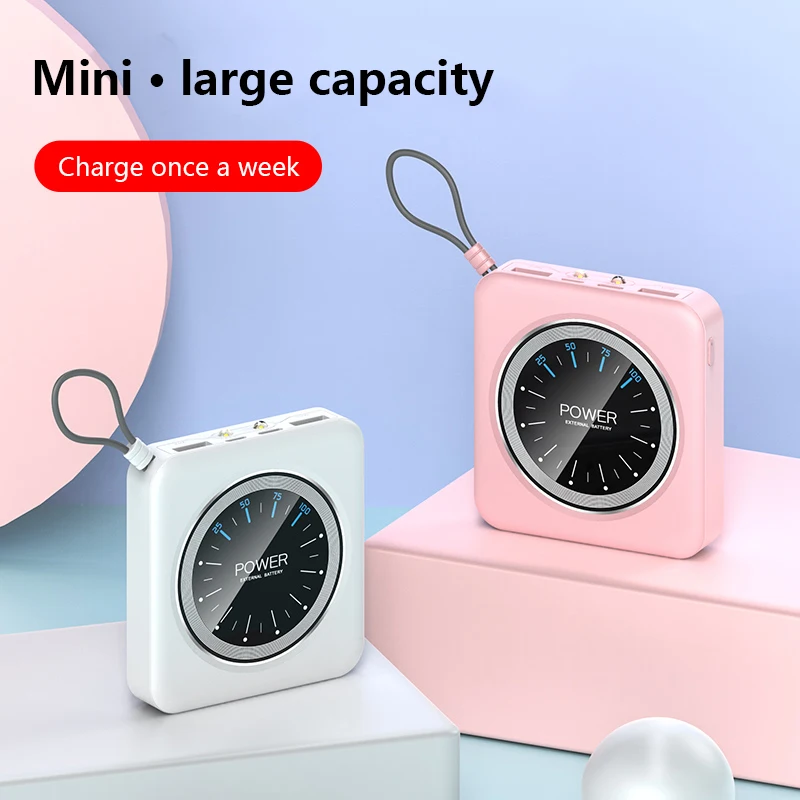 best wireless power bank Mini Power Bank 30000mAh External Battery Portable Simple Style Macaron Charger Two-way Fast Chargingfor Xiaomi IPhone 65w power bank