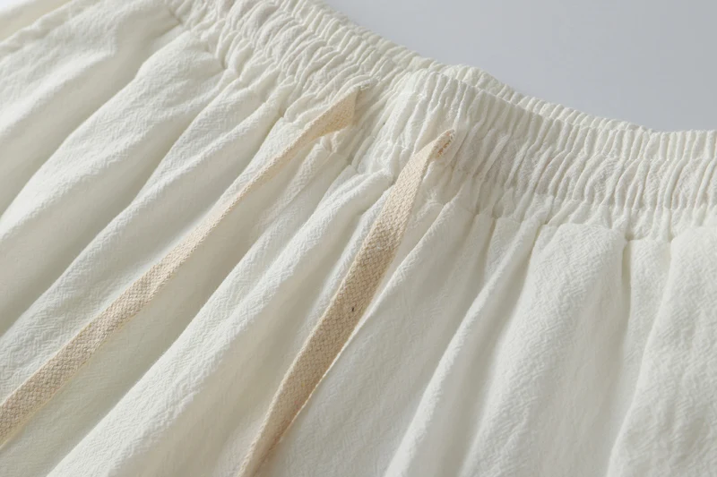 Cotton Linen Short Men Length Knee  8XL 9XL 13XL 170KG Large Size High Waist Shorts Male Long Men's Summer Breeches 4