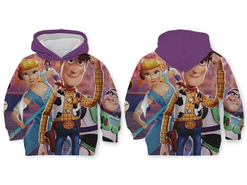 WHOSONG толстовка с 3d принтом популярная moive TOY STORY 4 модное пальто Одежда для родителей и детей детский пуловер