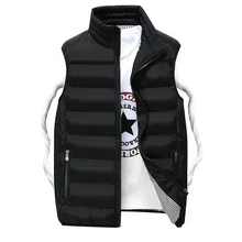 AliExpress пуховый хлопковый жилет мужской осенний и зимний тренд Повседневный теплый мужской жилет Модный