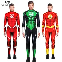 VIP модный DC комикс фильм зеленая Женская вспышка карнавальные